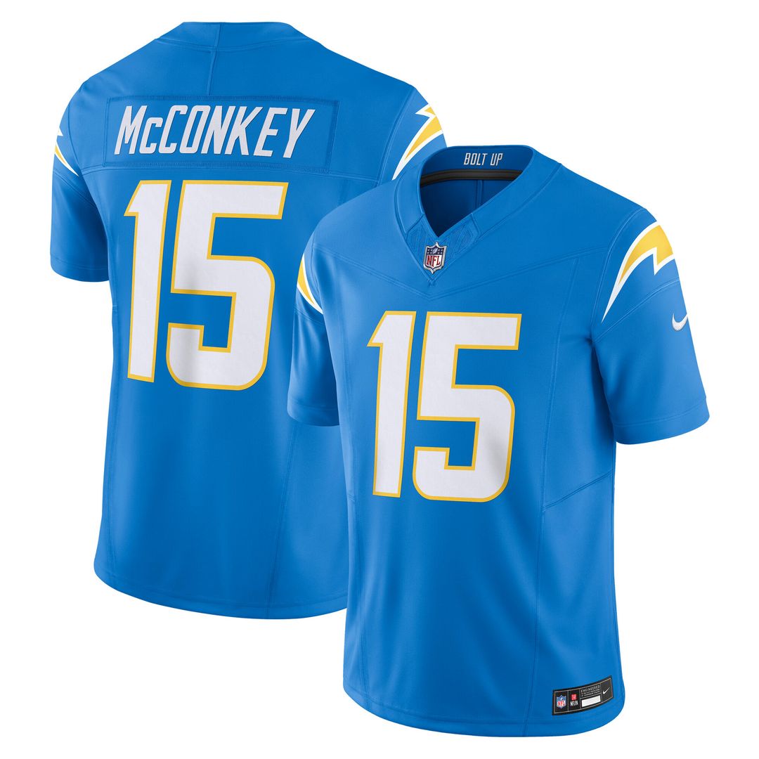 Ladd McConkey Los Angeles Chargers Alternate Charger Power Vapor F.U.S.E. Limited Jersey - Gold