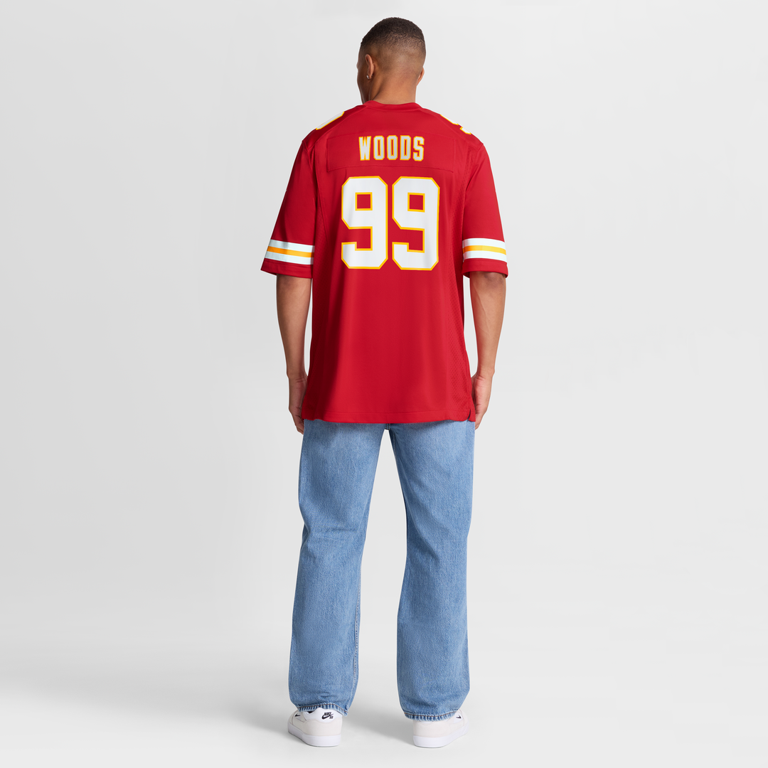Peter Woods Kansas City Chiefs 2026 NFL Draft First Round Pick No. 29 Team Game Jersey - Red