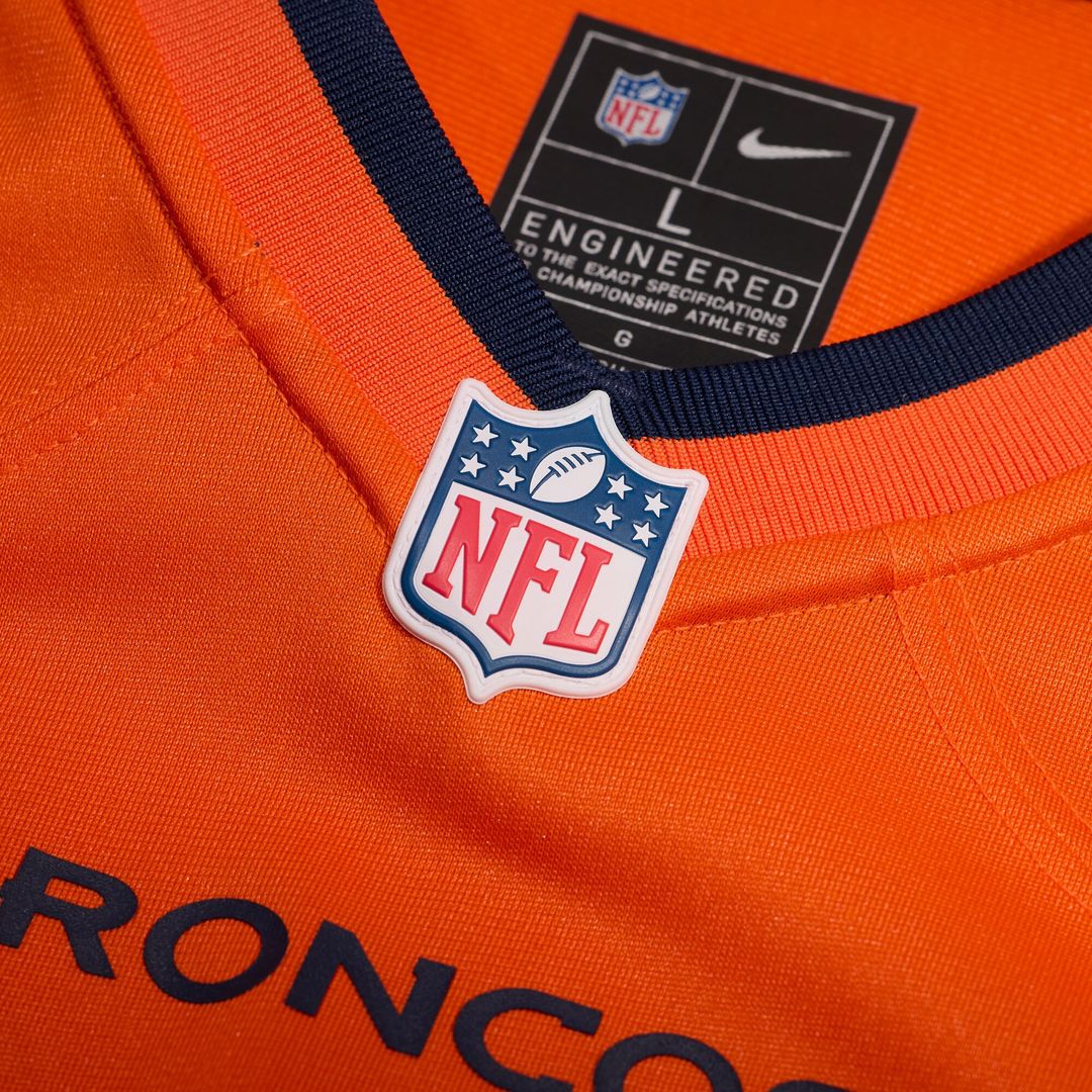 Jahdae Barron Denver Broncos Game Player Jersey - Orange