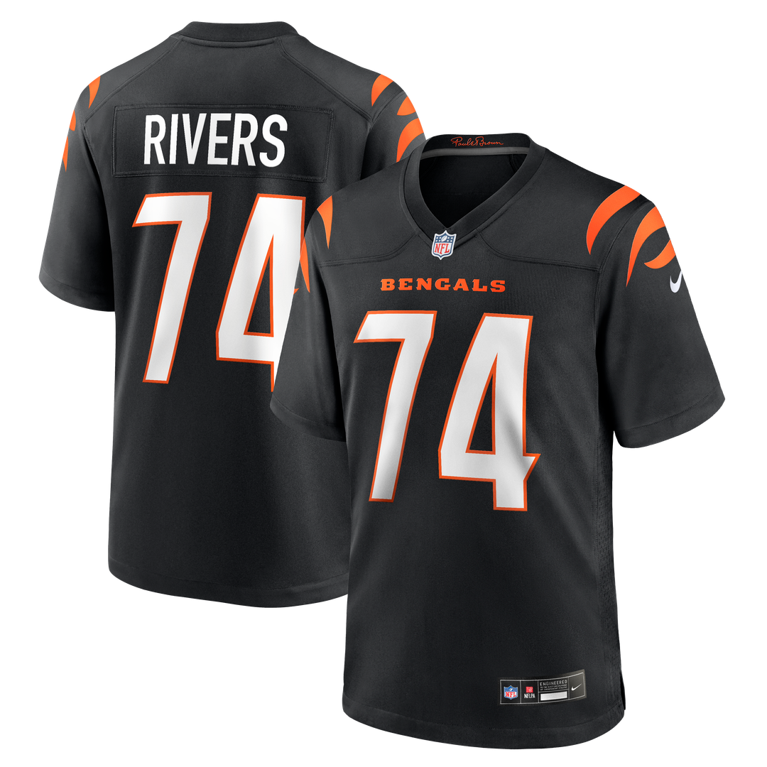 Jalen Rivers Cincinnati Bengals Team Game Jersey - Black