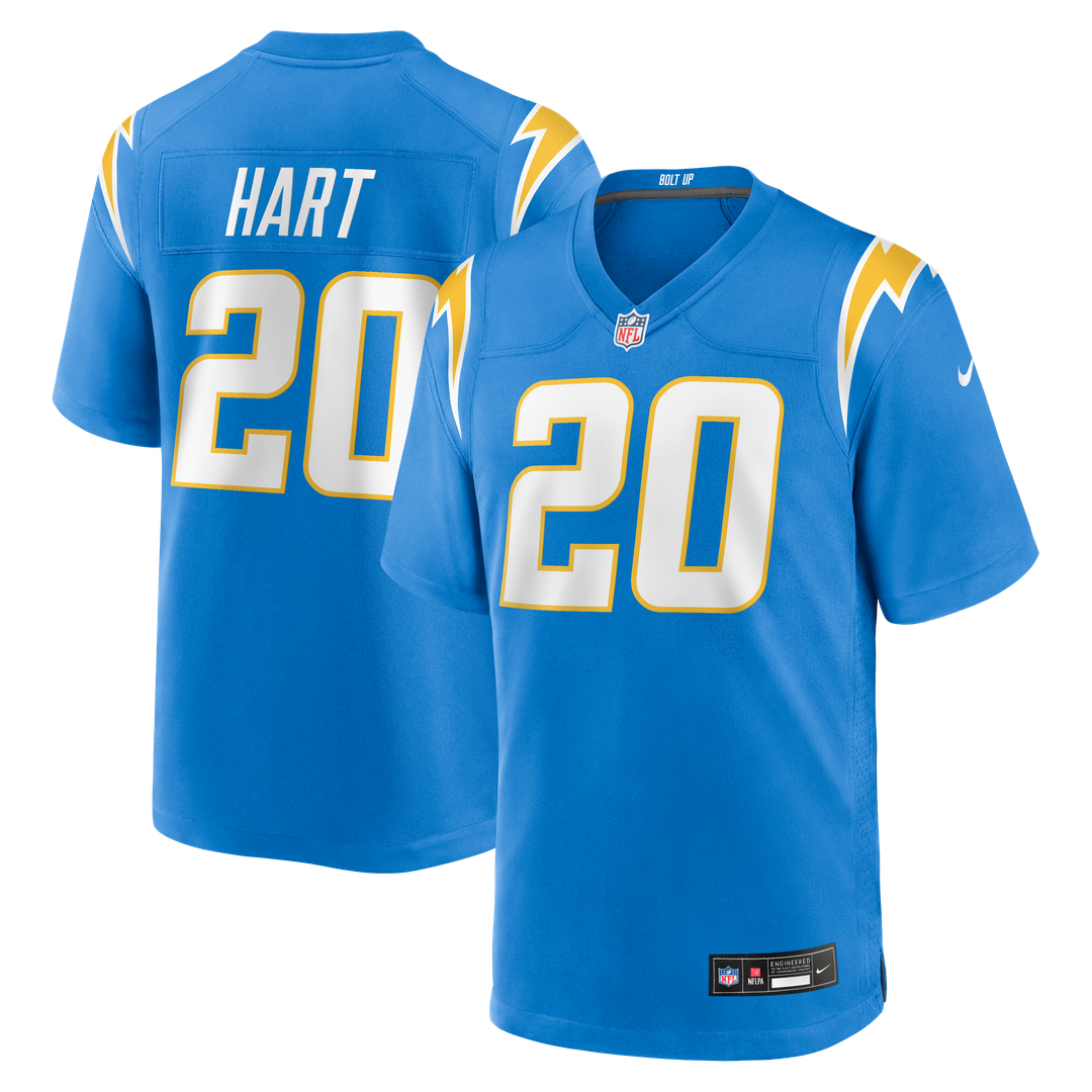 Cam Hart Los Angeles Chargers Team Game Jersey - Powder Blue