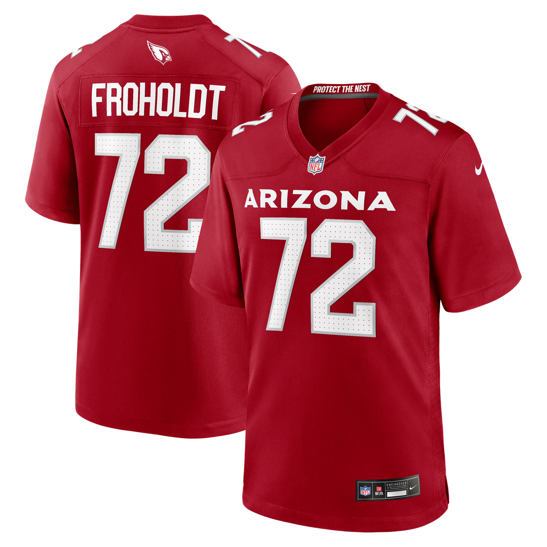 Hjalte Froholdt Arizona Cardinals Team Game Jersey - Cardinal