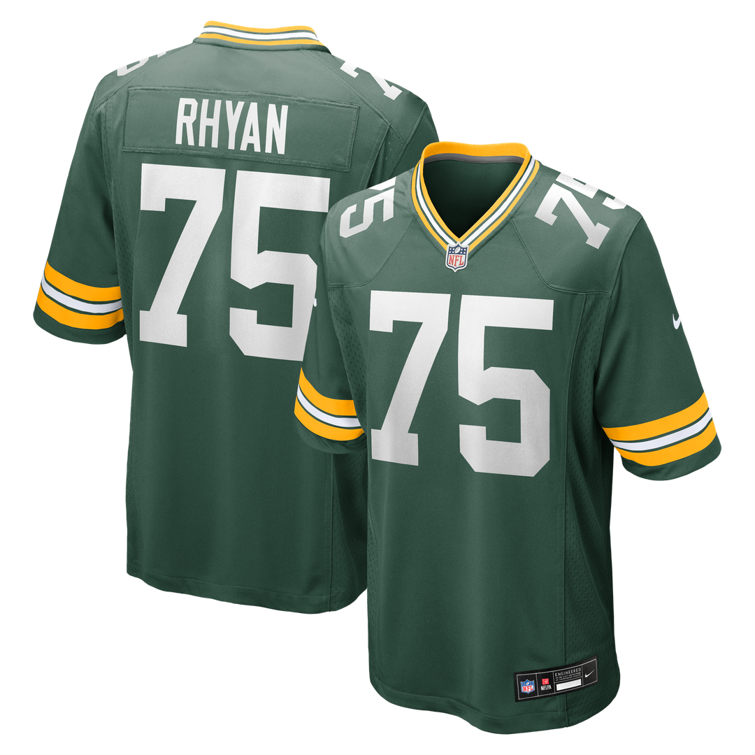 Sean Rhyan Green Bay Packers Game Player Jersey - Green