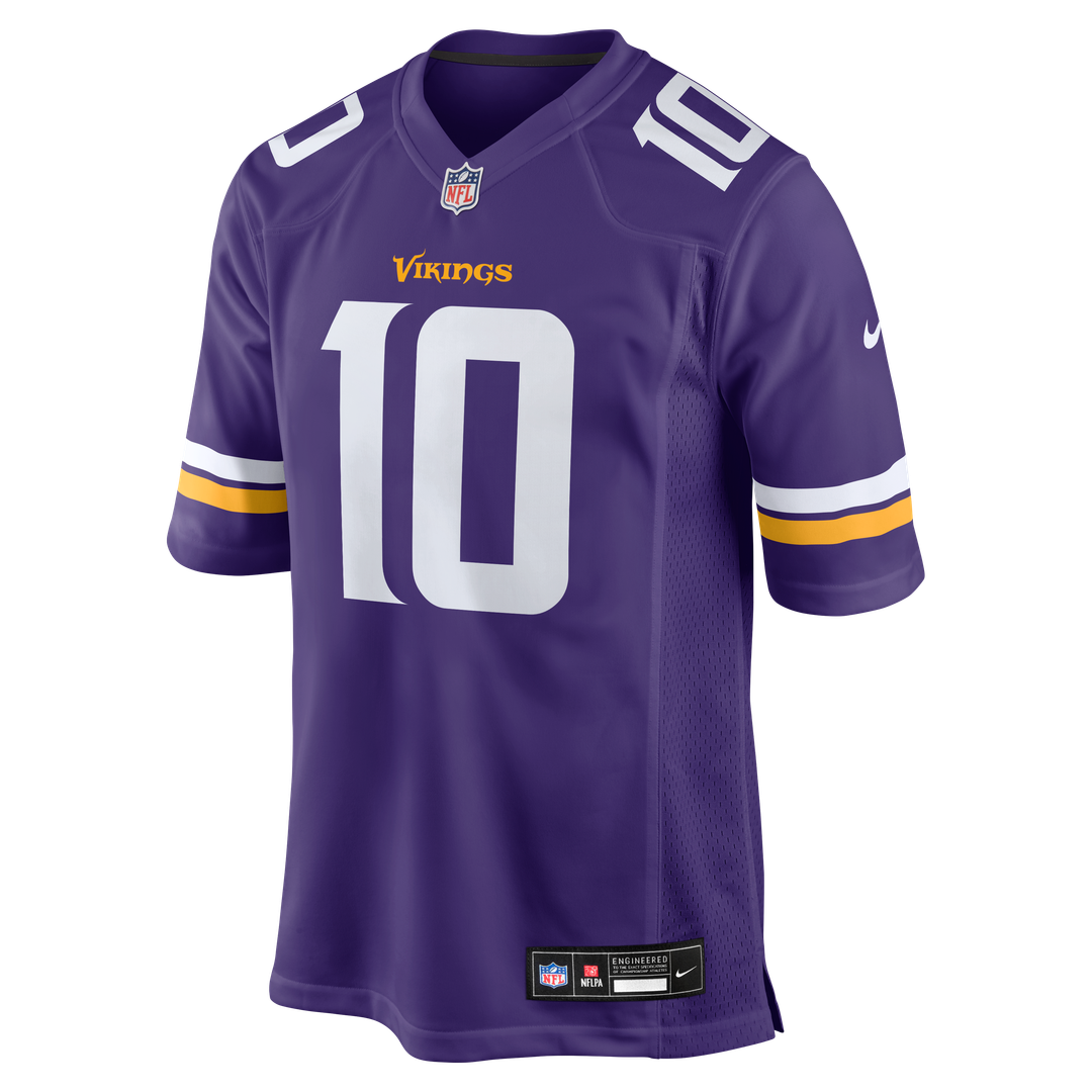 Fran Tarkenton Minnesota Vikings Game Retired Player Jersey - Purple