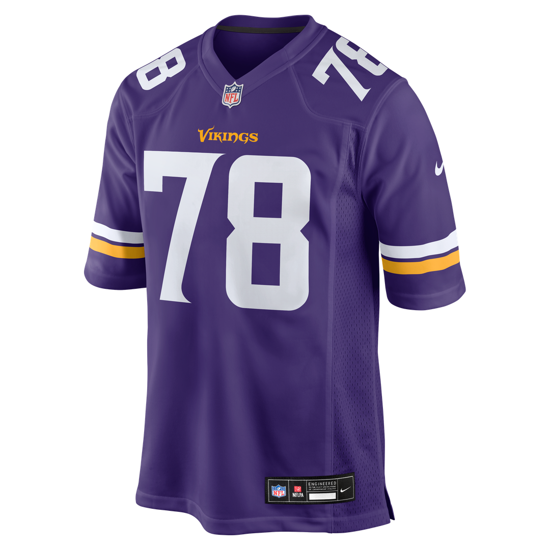 Ryan Kelly Minnesota Vikings Team Game Jersey - Purple