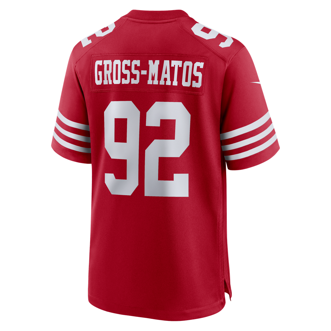 Yetur Gross-Matos San Francisco 49ers Team Game Jersey - Scarlet