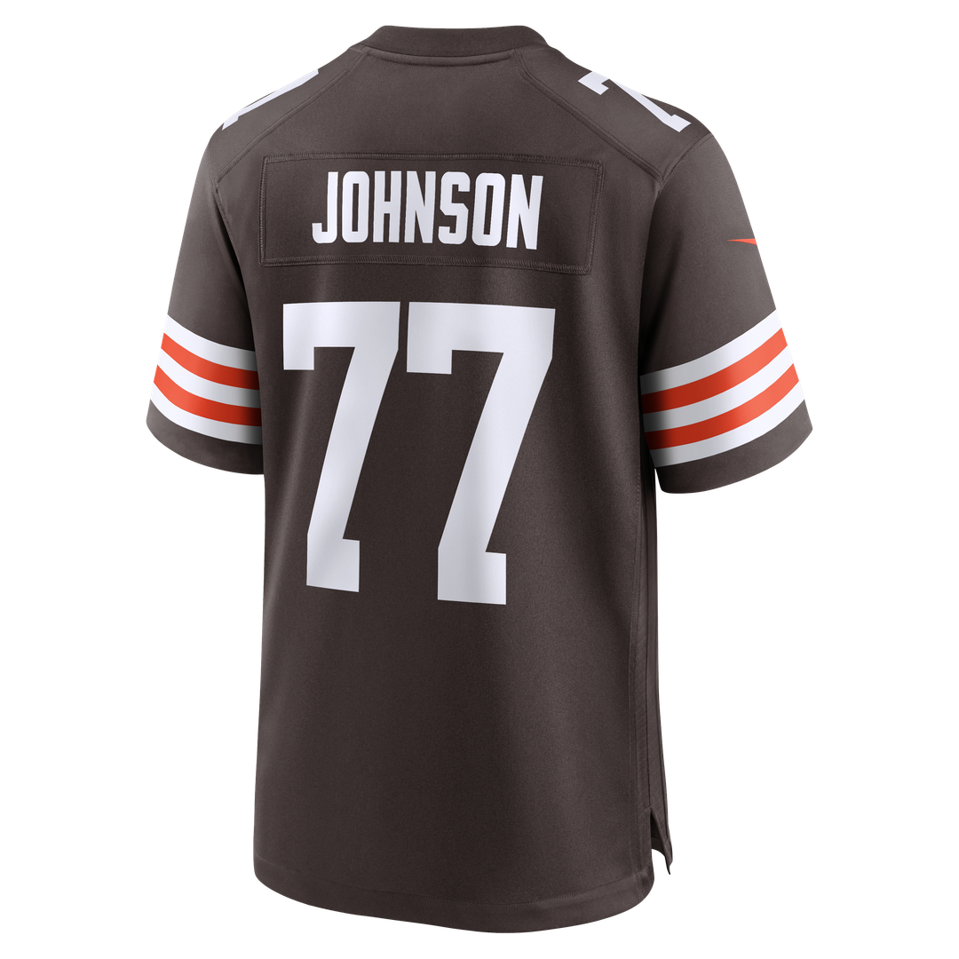 Zion Johnson Cleveland Browns Team Game Jersey - Brown