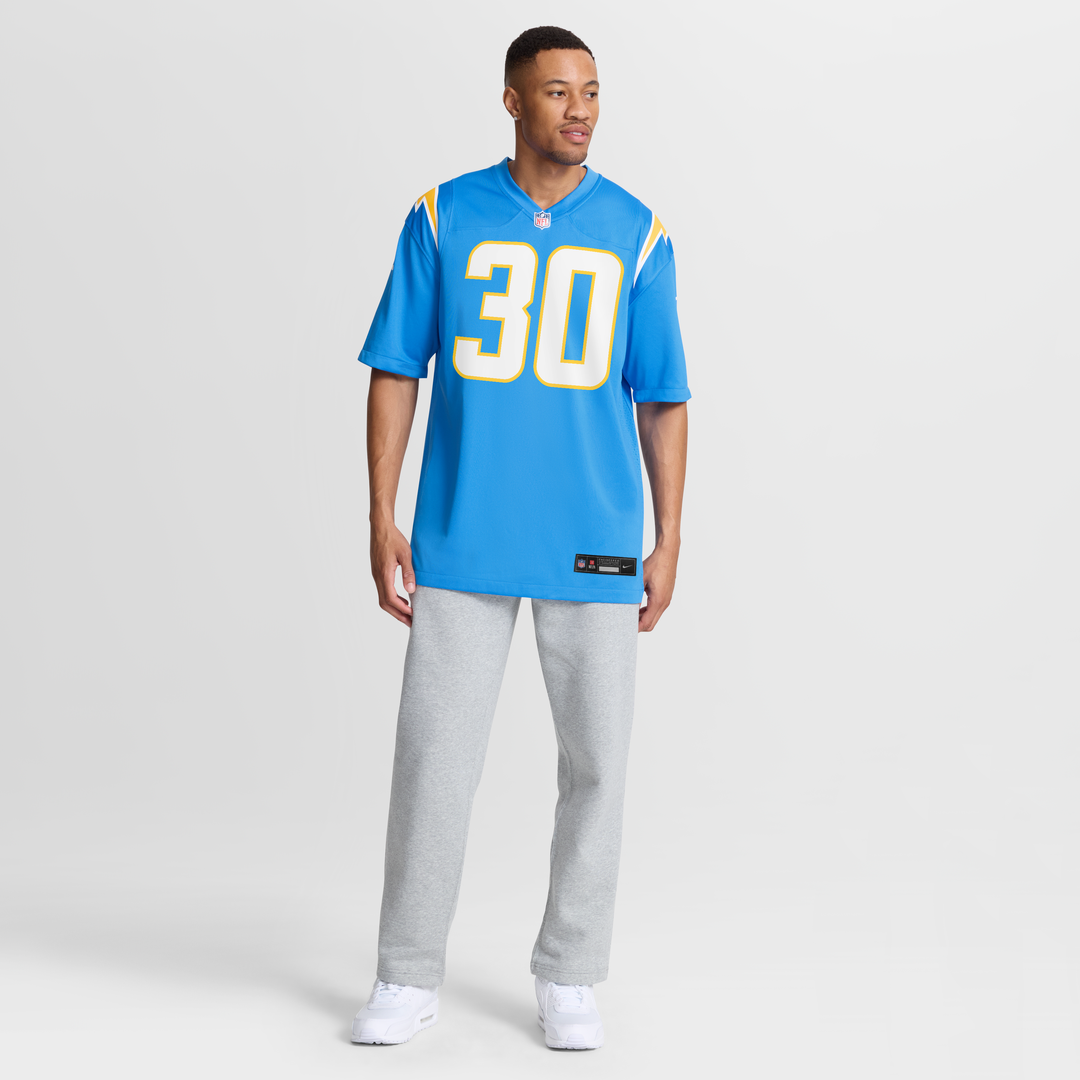 Alec Ingold Los Angeles Chargers Team Game Jersey - Powder Blue