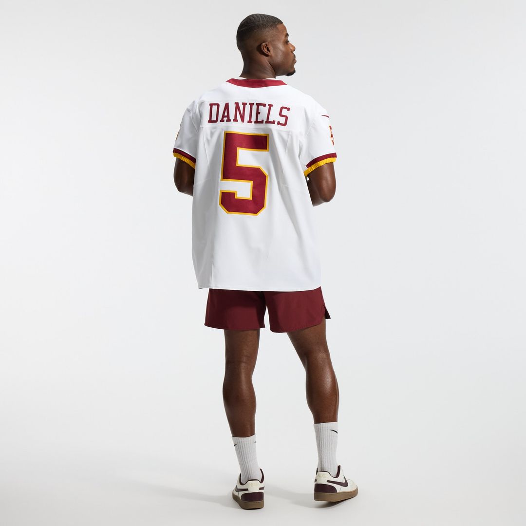 Jayden Daniels Washington Commanders Alternate 2 Super Bowl Era Vapor F.U.S.E. Elite Jersey - White
