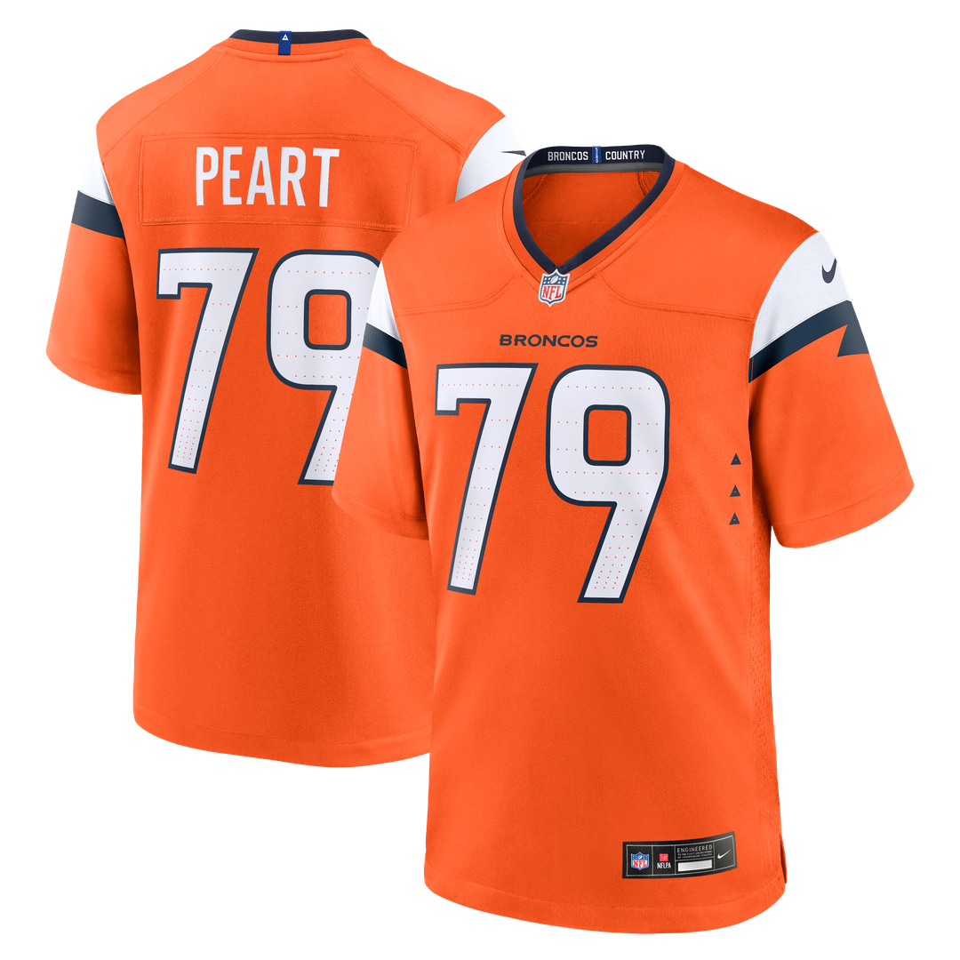 Matt Peart Denver Broncos Team Game Jersey - Orange