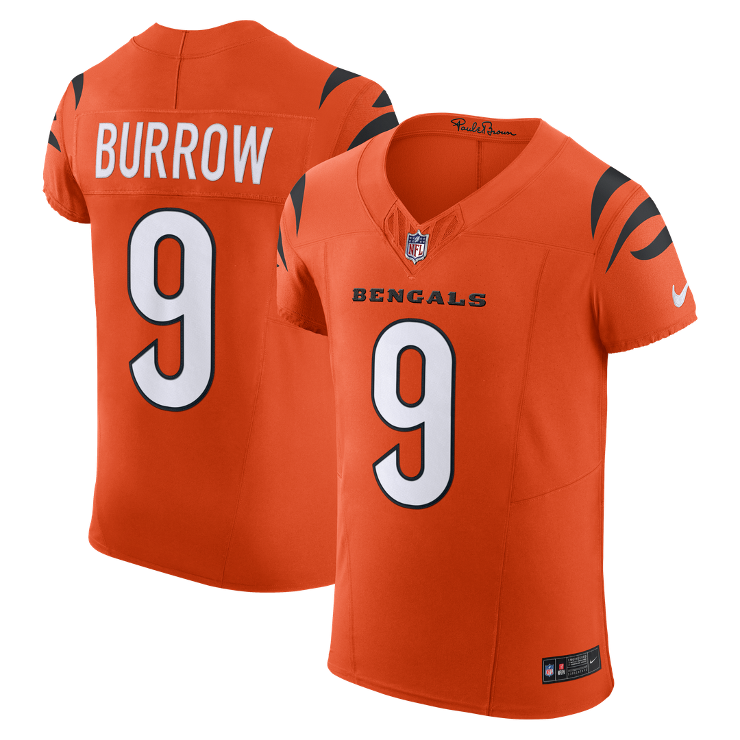 Joe Burrow Cincinnati Bengals Vapor F.U.S.E. Elite Jersey - Orange
