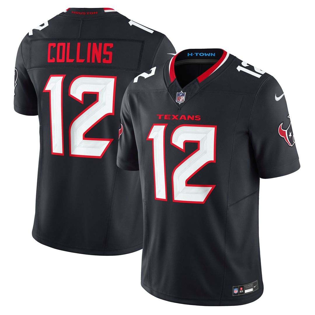 Nico Collins Houston Texans Team Vapor F.U.S.E. Limited Jersey - Navy