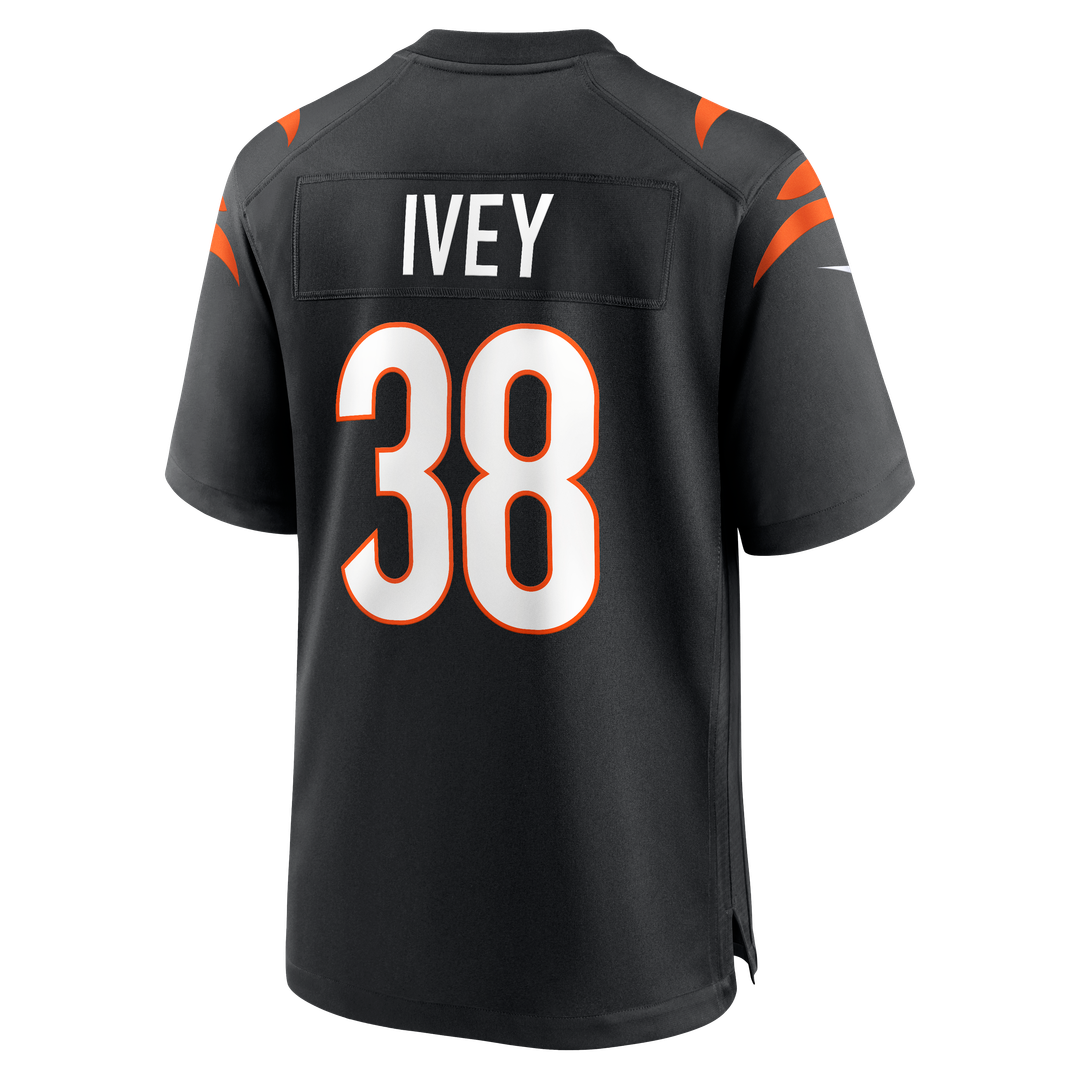 DJ Ivey Cincinnati Bengals Team Game Jersey - Black