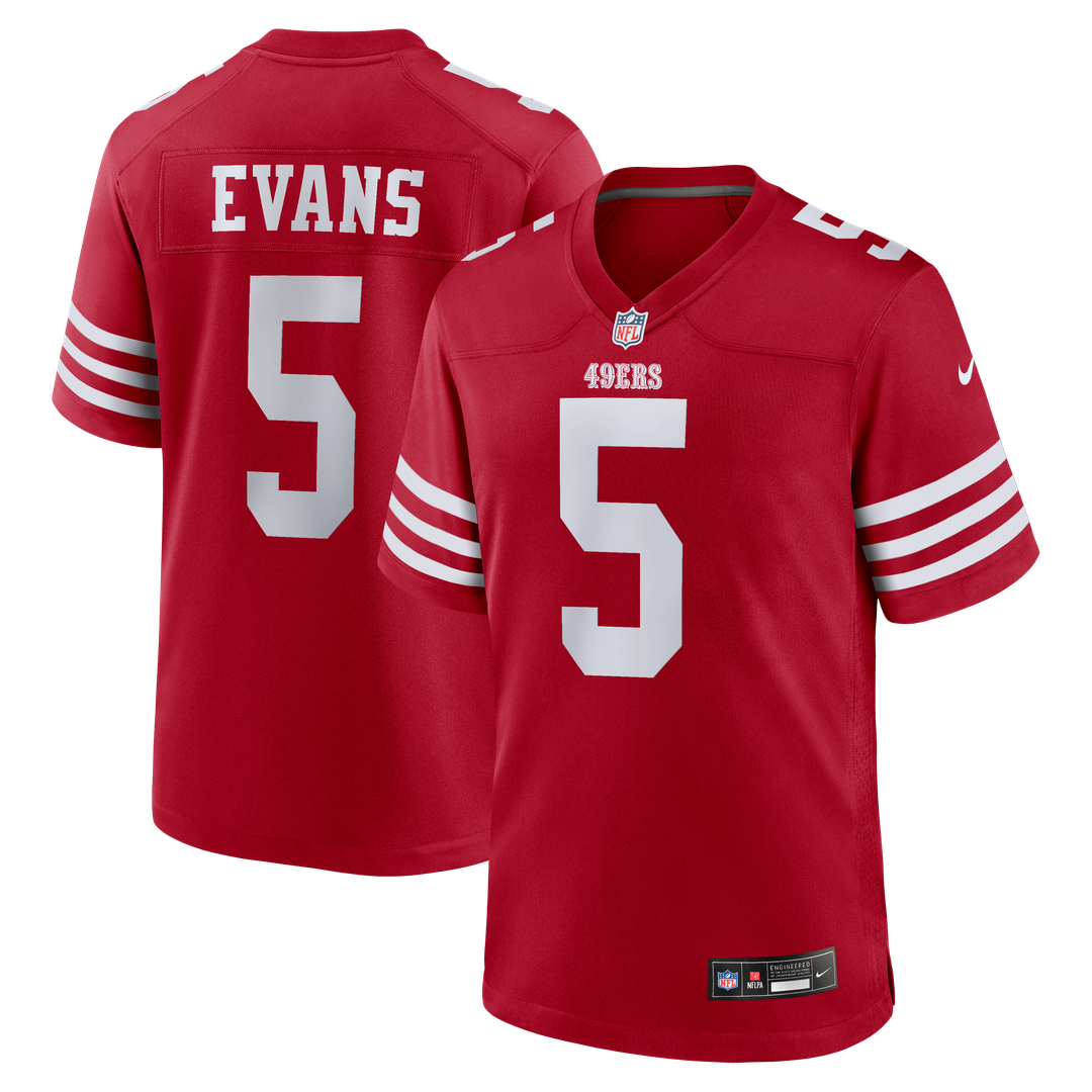 Mike Evans San Francisco 49ers Game Jersey - Scarlet