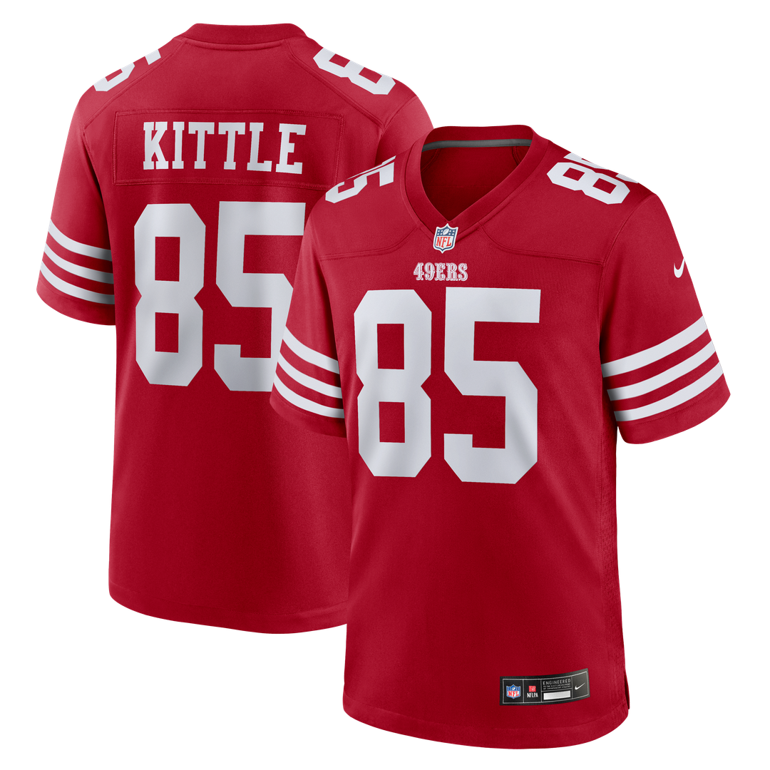 George Kittle San Francisco 49ers Team Game Jersey - Scarlet