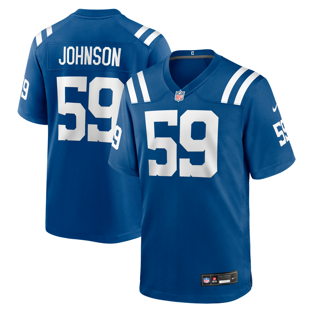 Buddy Johnson Indianapolis Colts Team Game Jersey - Royal