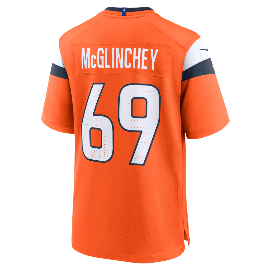 Mike McGlinchey Denver Broncos Team Game Jersey - Orange
