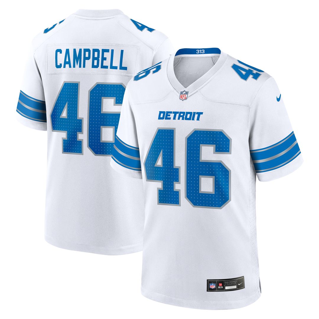 Jack Campbell Detroit Lions Game Jersey - Blue