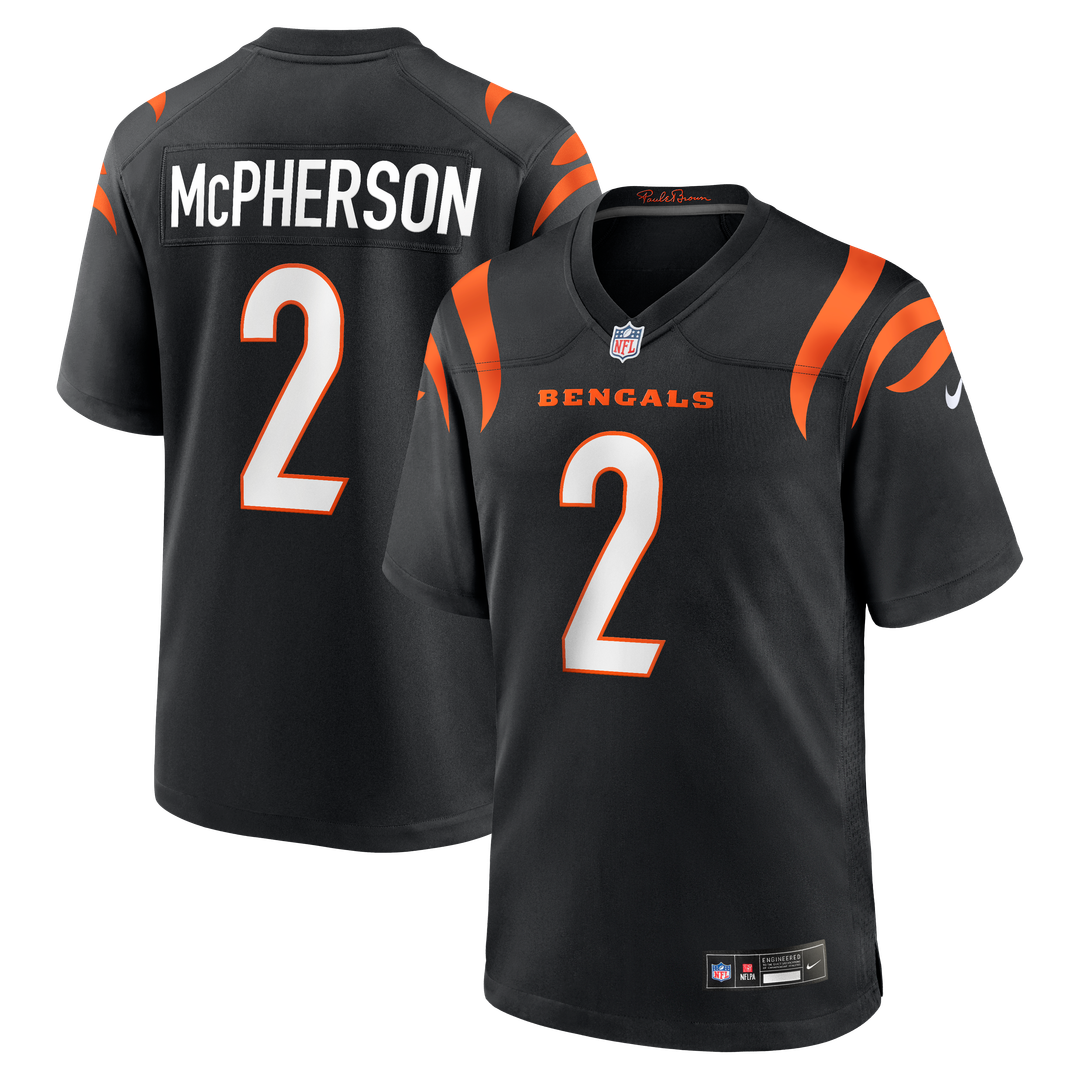 Evan McPherson Cincinnati Bengals Game Jersey - Black