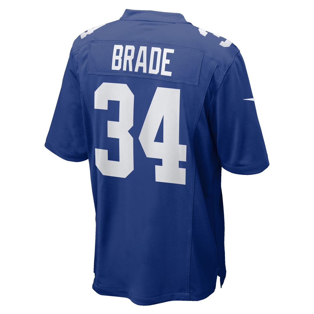 Beau Brade New York Giants Team Game Jersey - Royal