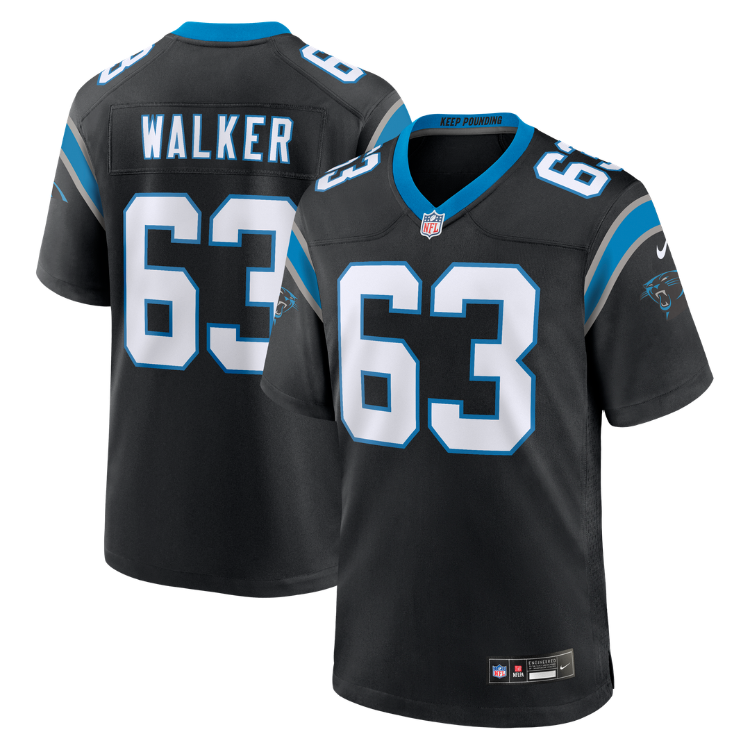 Rasheed Walker Carolina Panthers Team Game Jersey - Black
