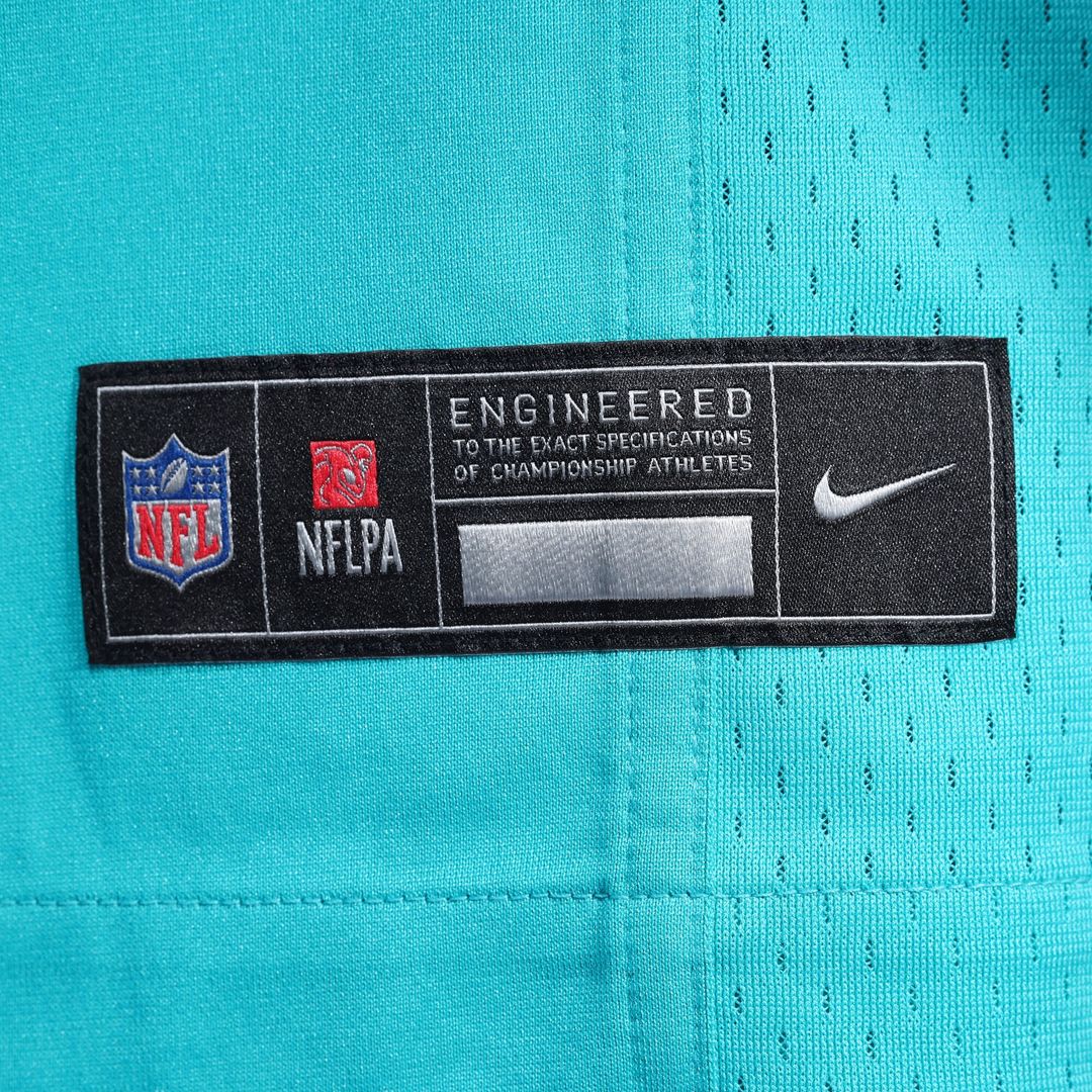 Jeff Wilson Jr. Miami Dolphins Game Player Jersey - Aqua