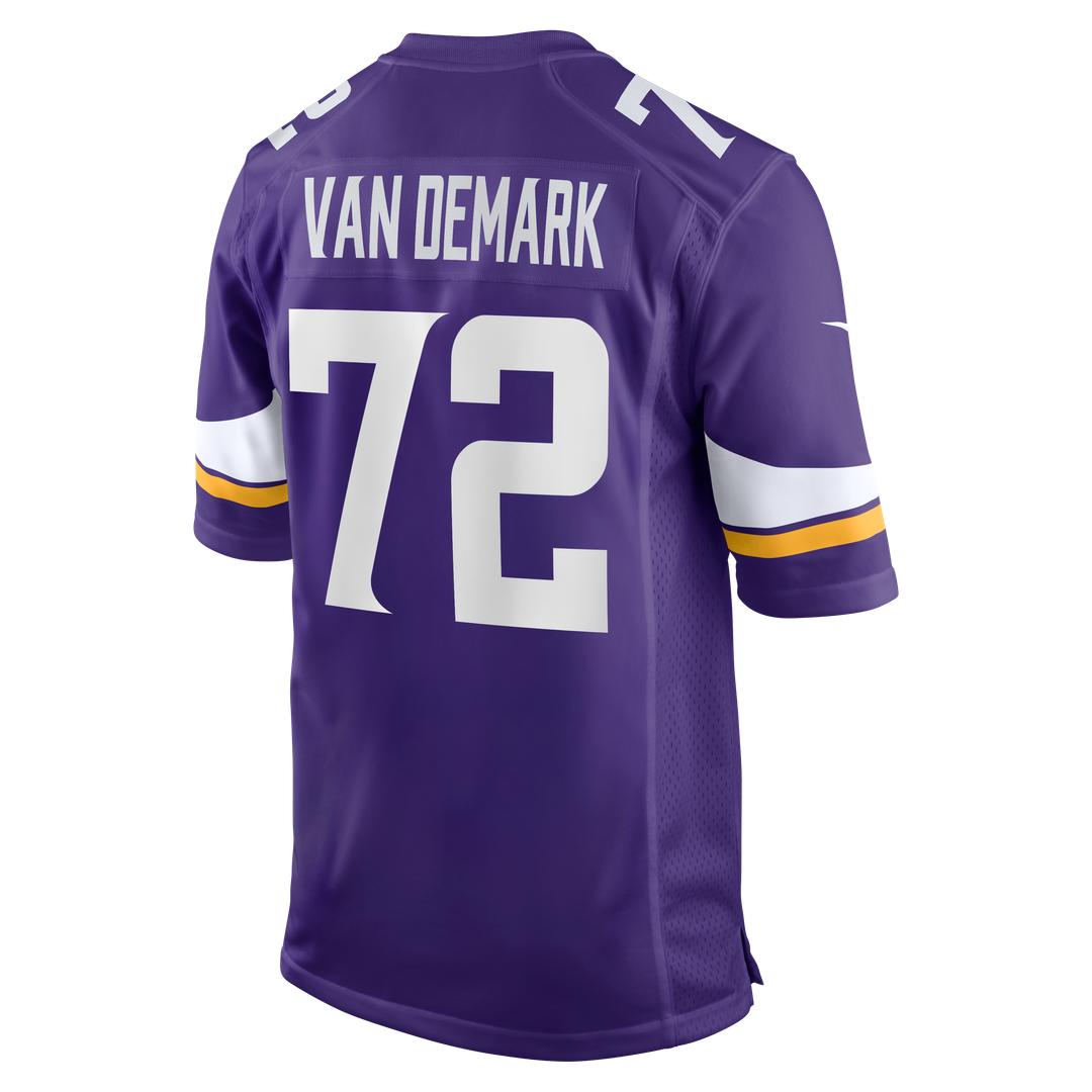 Ryan Van Demark Minnesota Vikings Team Game Jersey - Purple