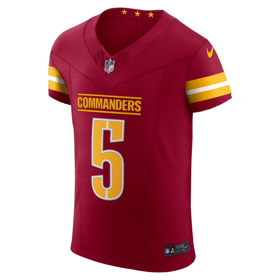 Jayden Daniels Washington Commanders Team Vapor F.U.S.E. Elite Jersey - Burgundy