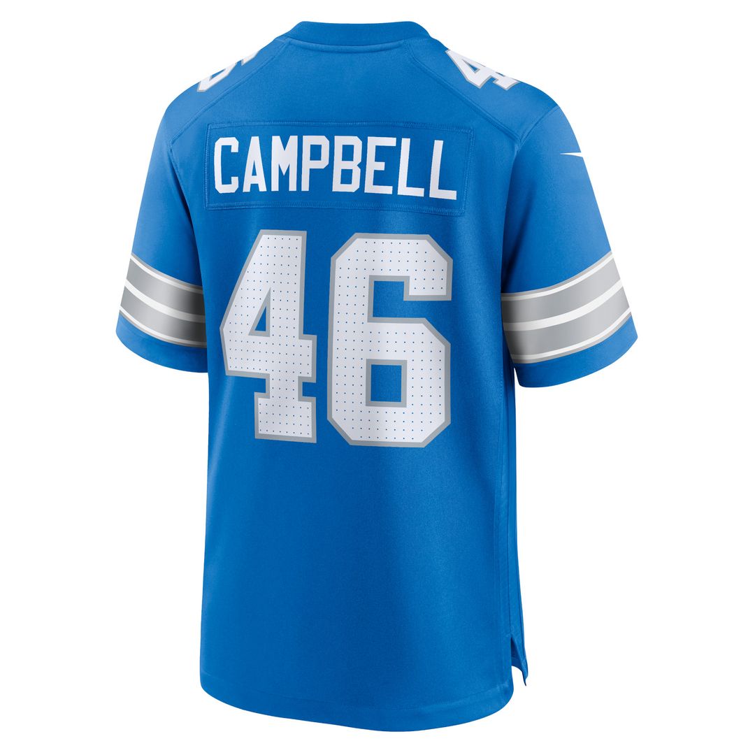 Jack Campbell Detroit Lions White Game Jersey - White