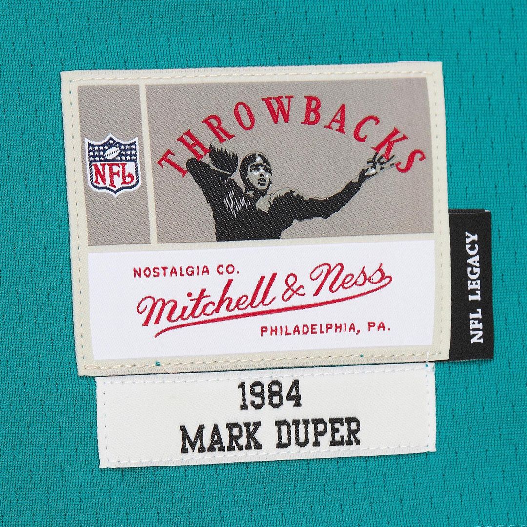 Mark Duper Miami Dolphins Legacy Replica Jersey - Aqua