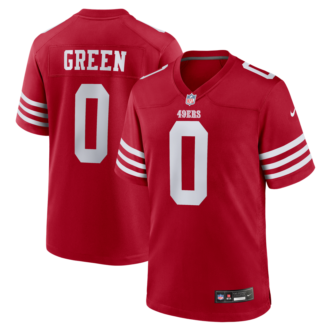 Renardo Green San Francisco 49ers Game Jersey - Scarlet