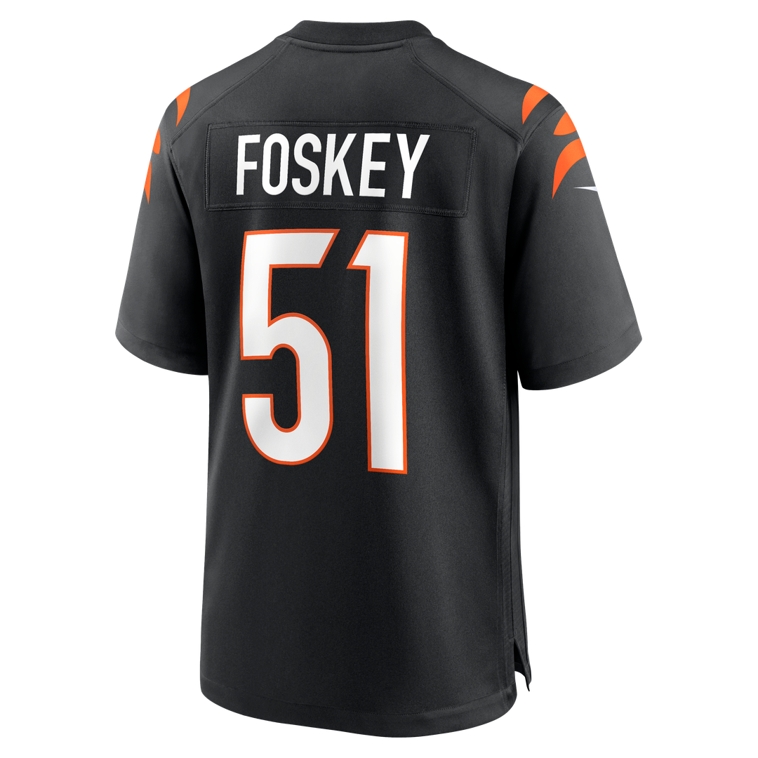 Isaiah Foskey Cincinnati Bengals Team Game Jersey - Black