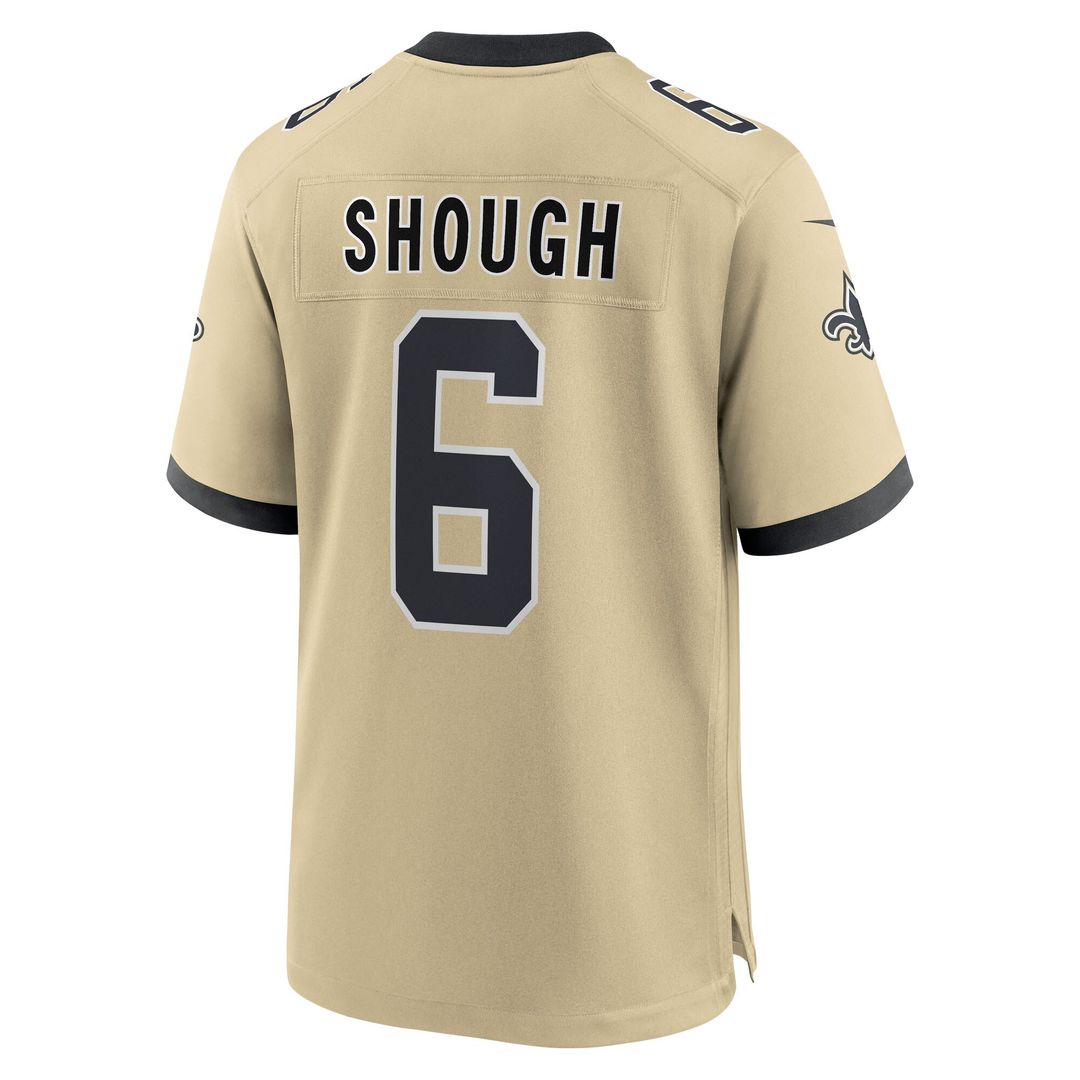 Tyler Shough New Orleans Saints Game Jersey - Black