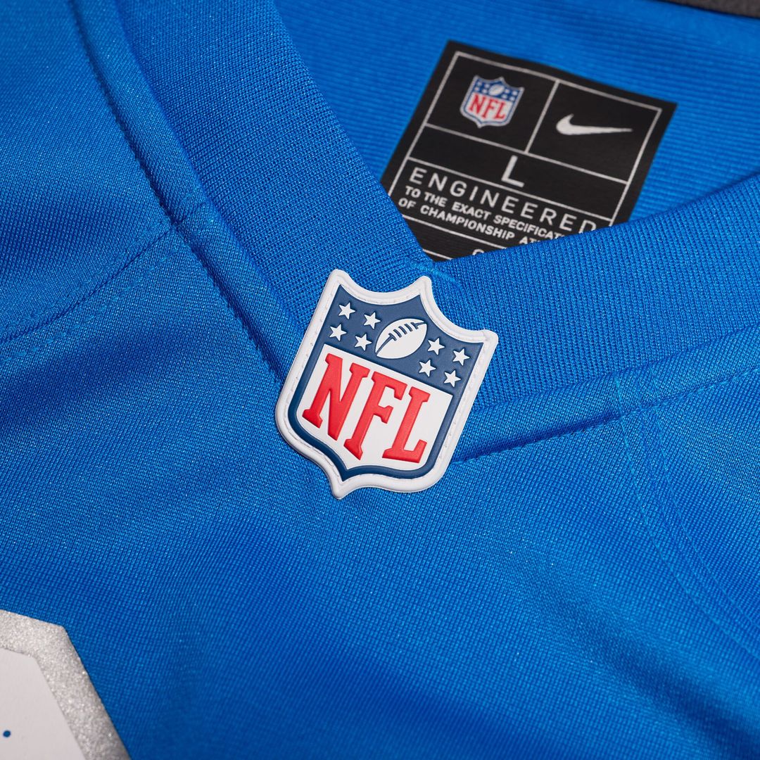 Hogan Hatten Detroit Lions Game Jersey - Blue