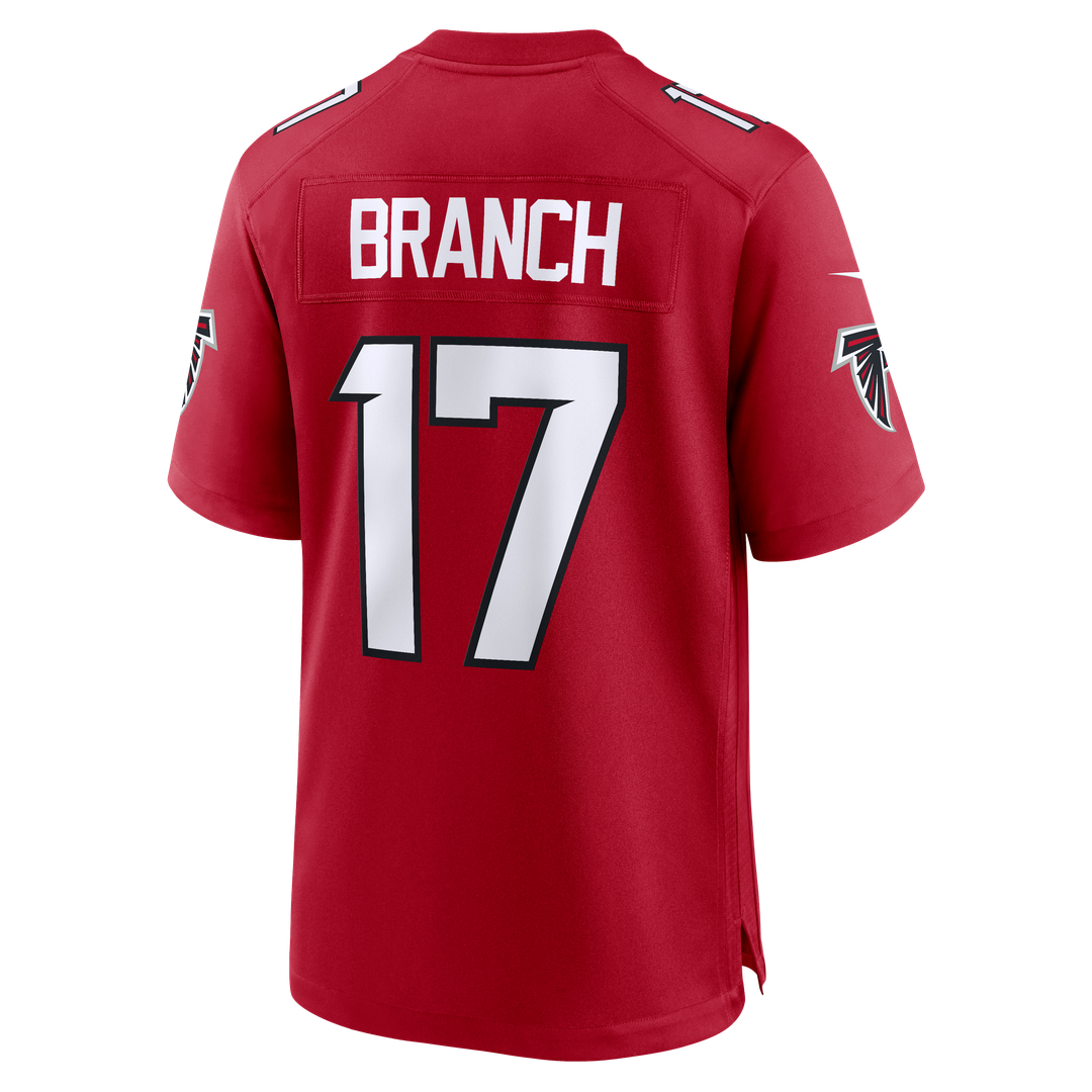 Zachariah Branch Atlanta Falcons Team Game Jersey - Red