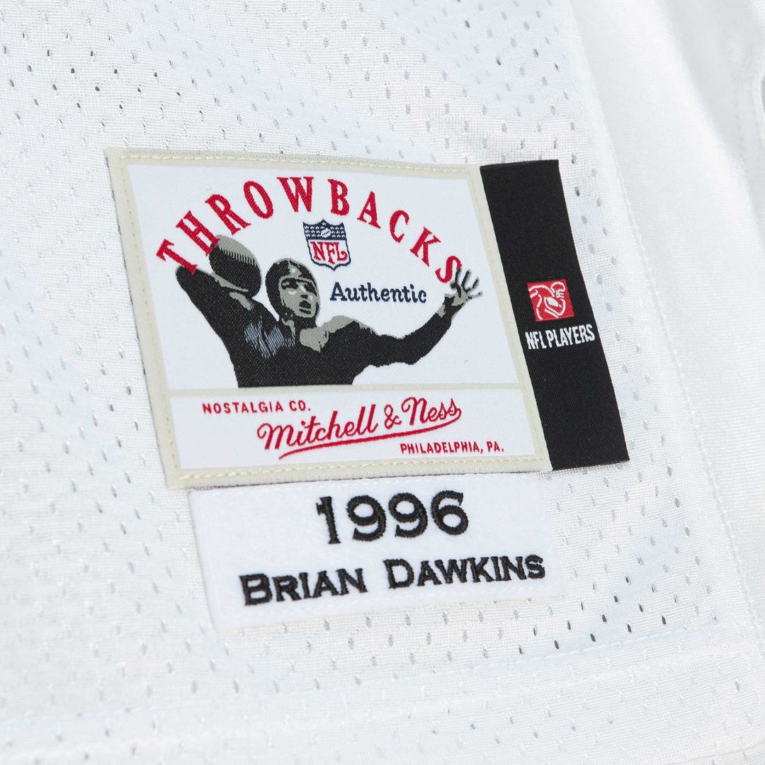 Brian Dawkins Philadelphia Eagles 1996 Authentic Throwback Retired Player Jersey - White