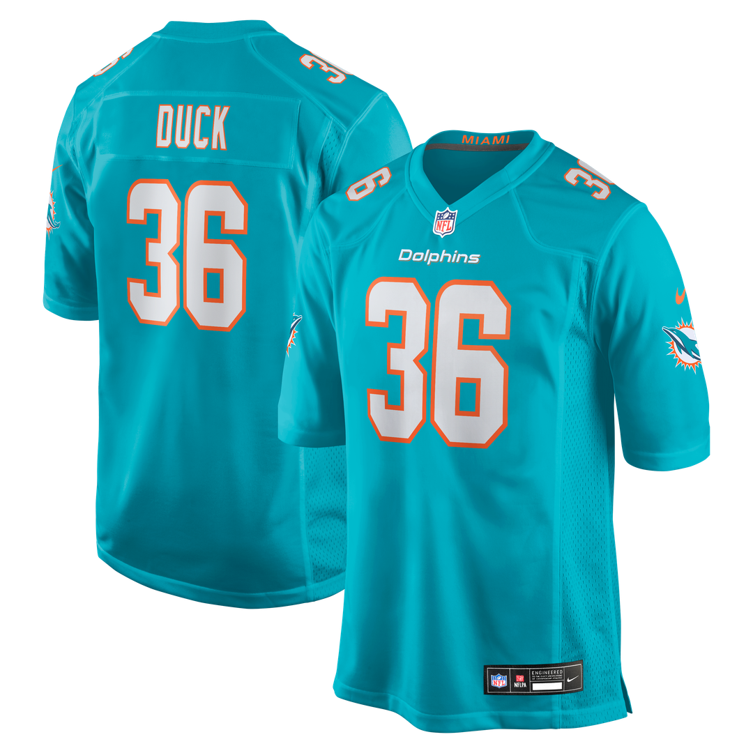 Storm Duck Miami Dolphins Game Jersey - Aqua