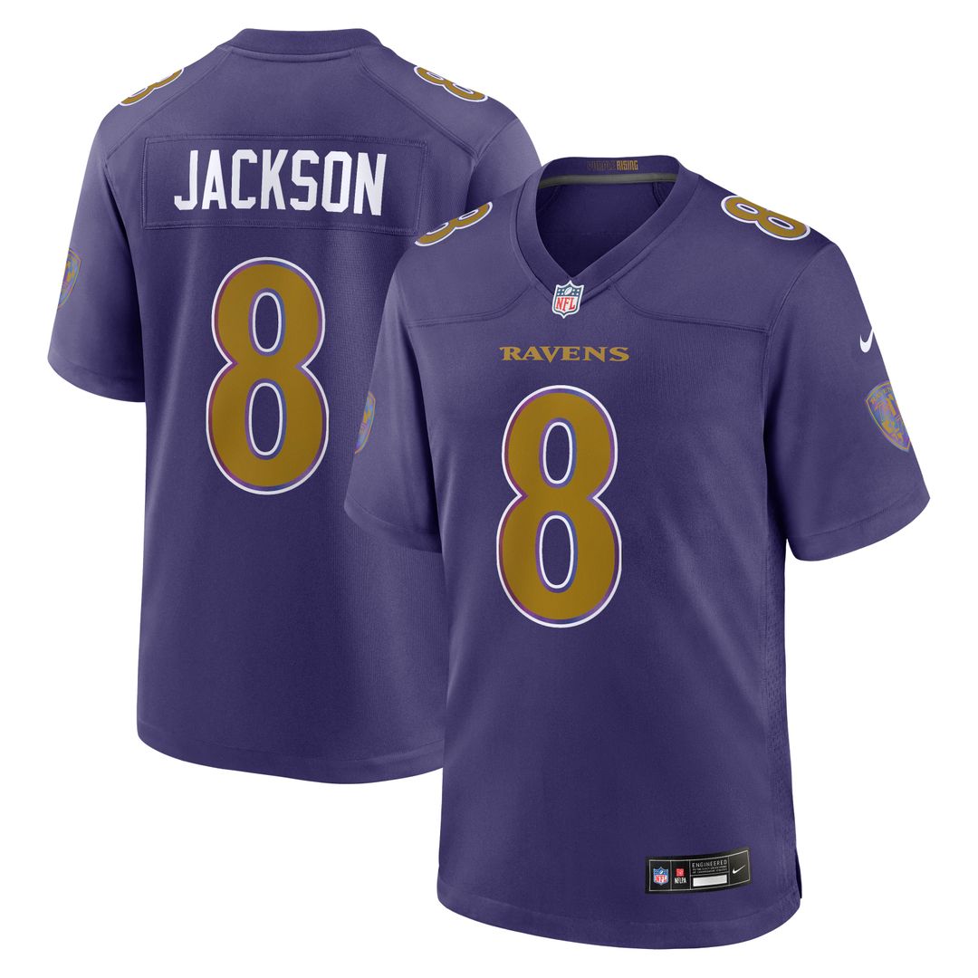 Lamar Jackson Baltimore Ravens Game Jersey - White