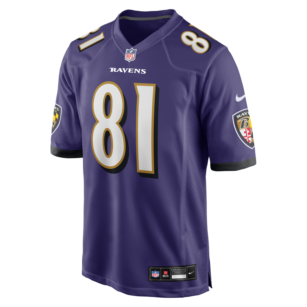 Devontez Walker Baltimore Ravens Team Game Jersey - Purple