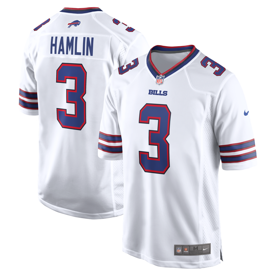 Damar Hamlin Buffalo Bills Game Jersey - White