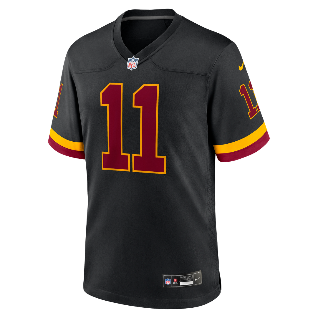 Luke McCaffrey Washington Commanders Hail Raiser Alternate Game Jersey - Black