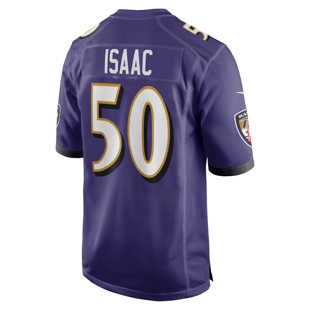 Adisa Isaac Baltimore Ravens Team Game Jersey - Purple