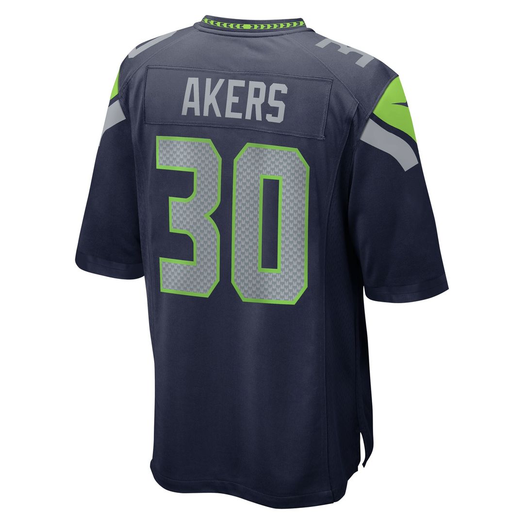 Cam Akers Seattle Seahawks Team Game Jersey - College Navy