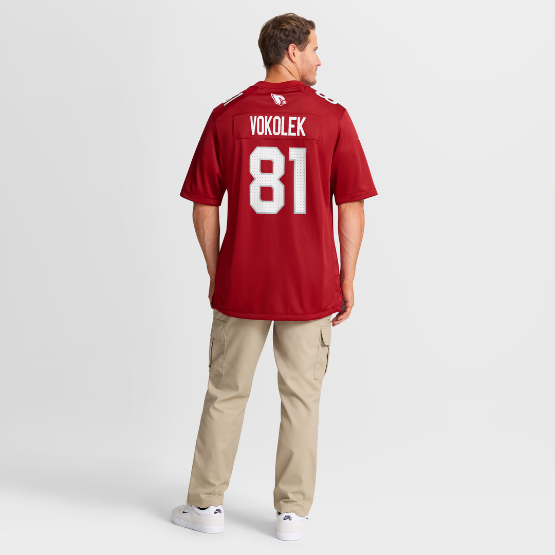Travis Vokolek Arizona Cardinals Team Game Jersey - Cardinal