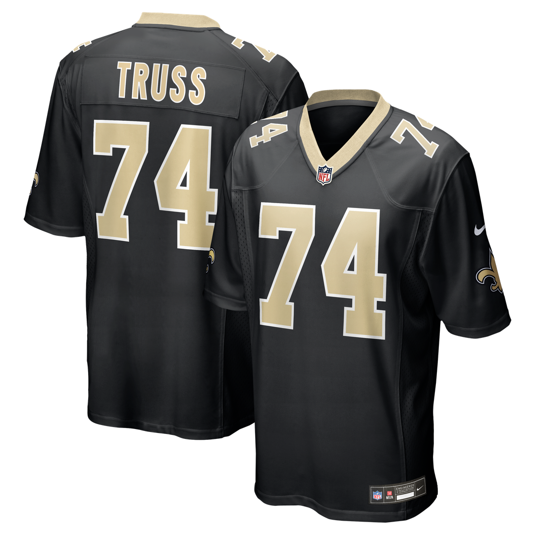 Xavier Truss New Orleans Saints Team Game Jersey - Black