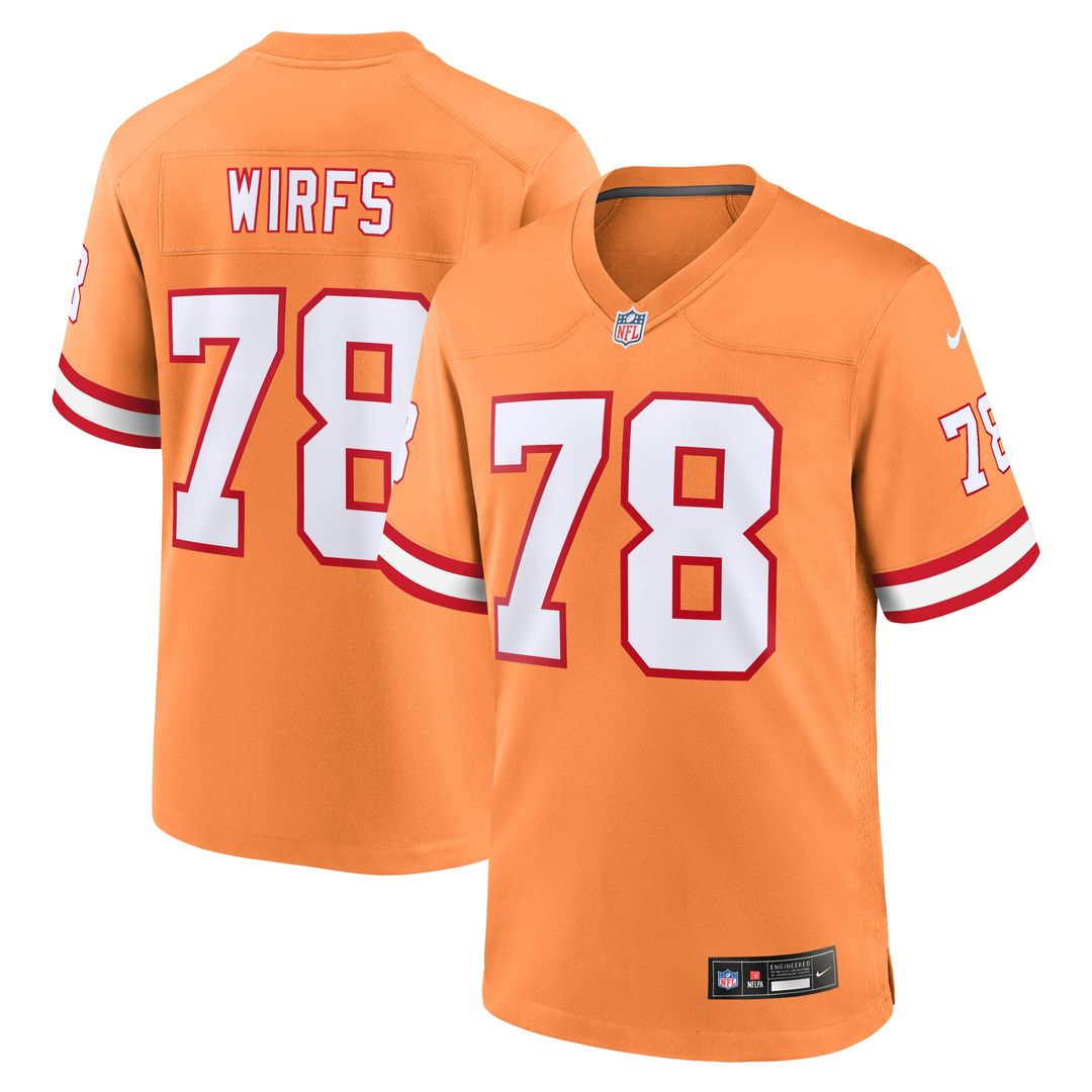 Tristan Wirfs Tampa Bay Buccaneers Alternate Game Jersey - Orange