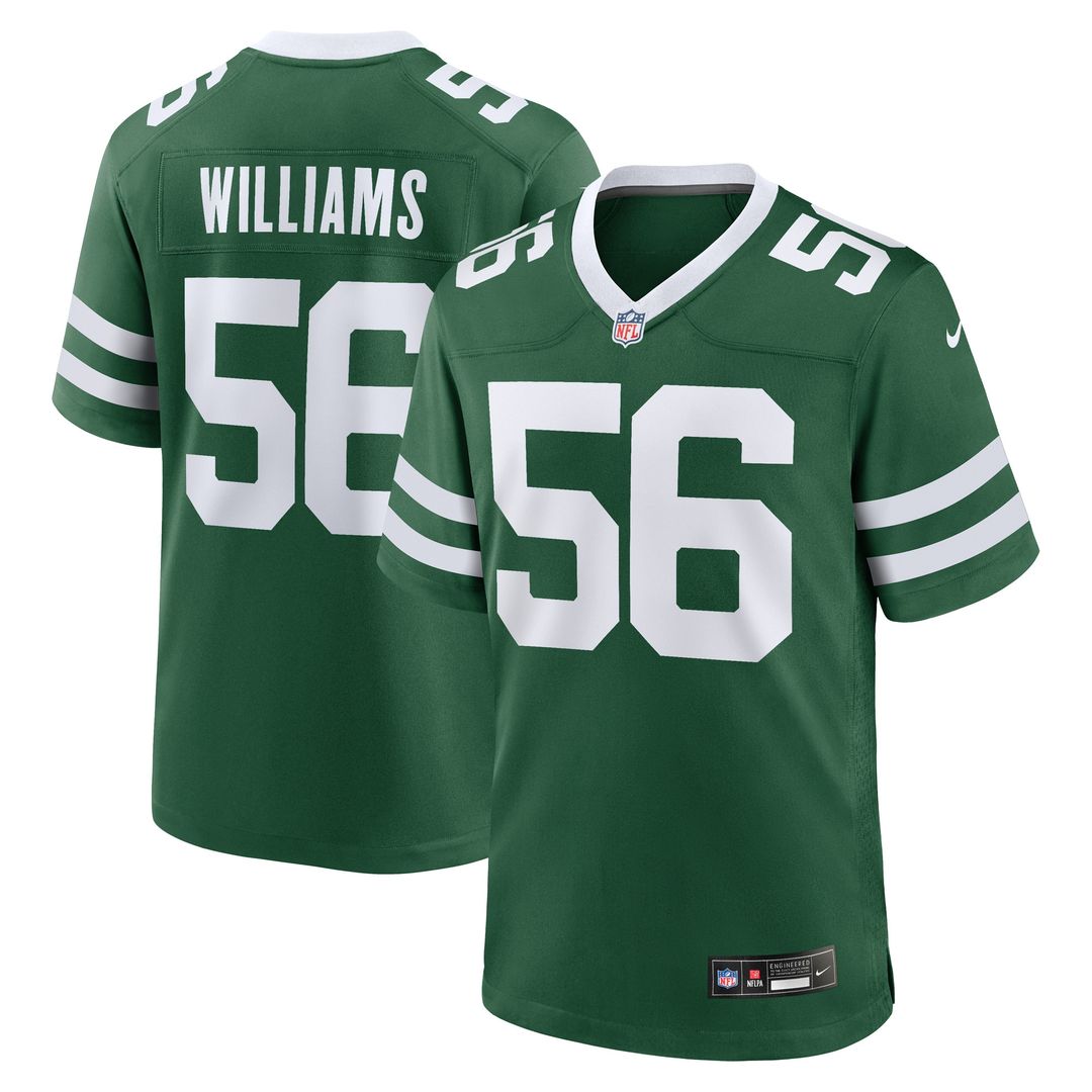 Quincy Williams New York Jets Game Player Jersey – Legacy Green