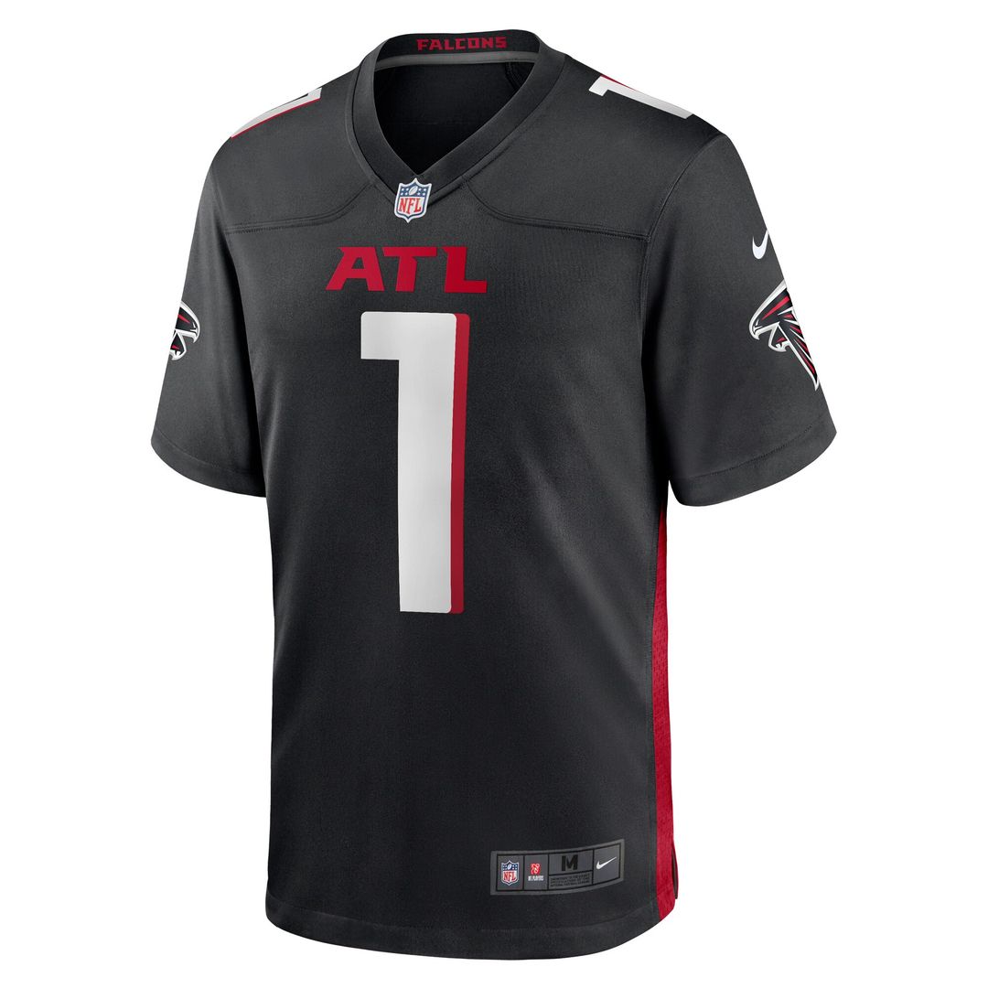 Number 1 Dad Atlanta Falcons Game Jersey - Black