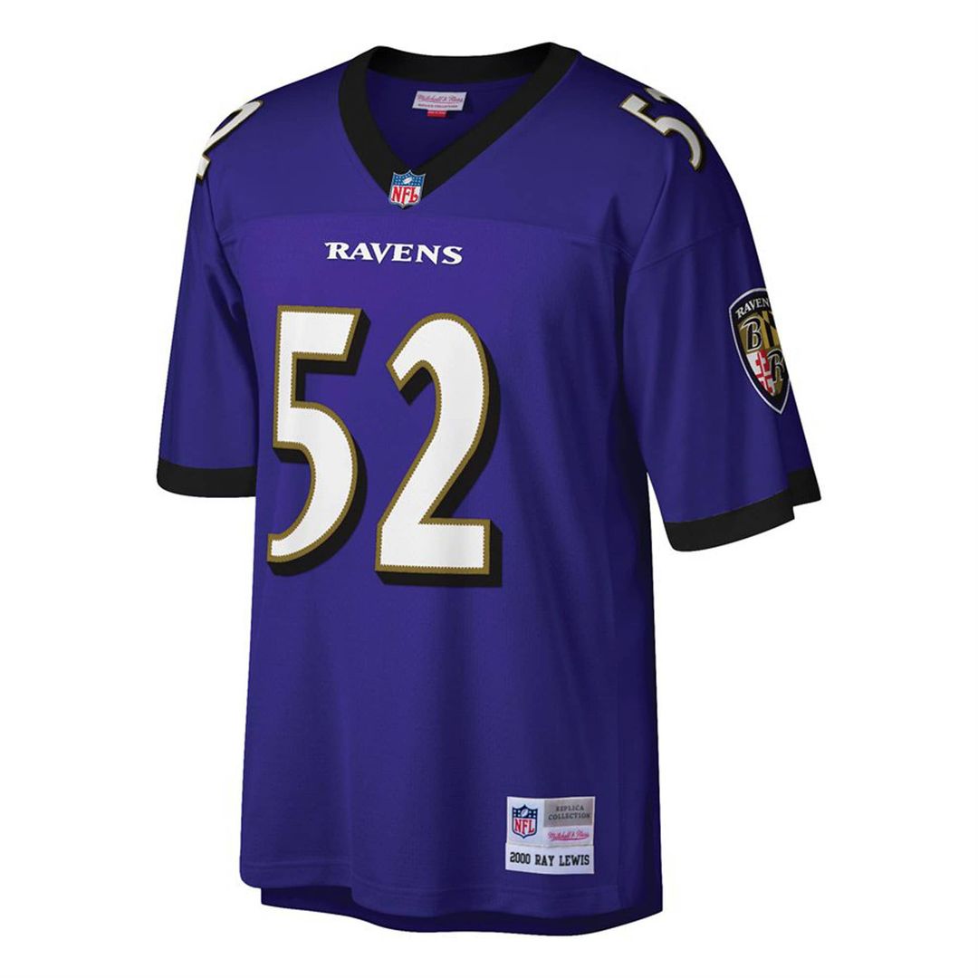 Ray Lewis Baltimore Ravens Big & Tall 2000 Retired Player Replica Jersey - Purple
