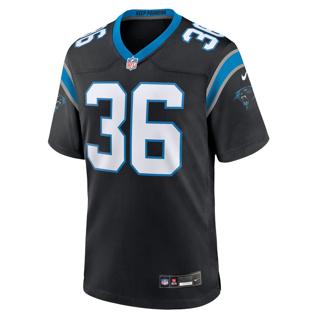 Demani Richardson Carolina Panthers Team Game Jersey - Black